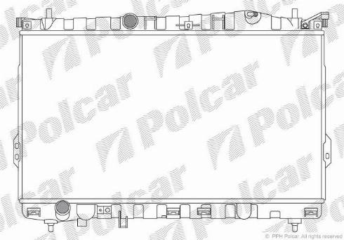 Polcar 4075081X - Радіатор, охолодження двигуна autozip.com.ua