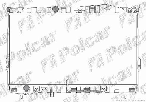 Polcar 4075082X - Радіатор, охолодження двигуна autozip.com.ua