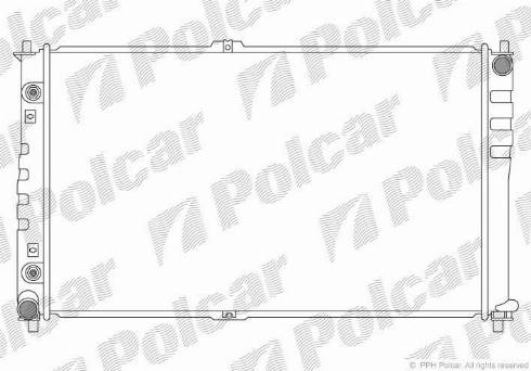 Polcar 4140084X - Радіатор, охолодження двигуна autozip.com.ua