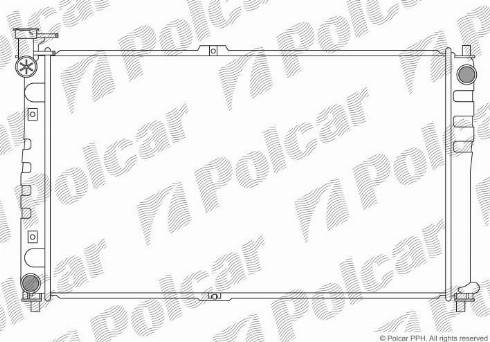 Polcar 4140081X - Радіатор, охолодження двигуна autozip.com.ua