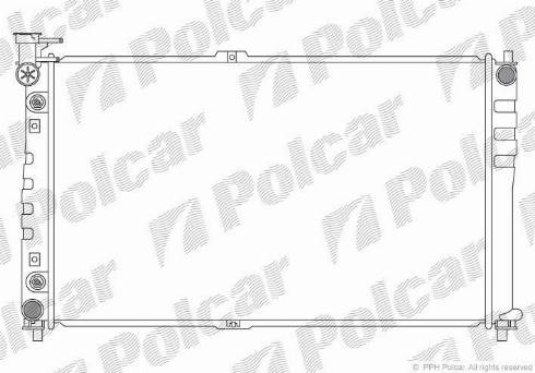 Polcar 4140083X - Радіатор, охолодження двигуна autozip.com.ua