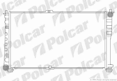 Polcar 4140082X - Радіатор, охолодження двигуна autozip.com.ua