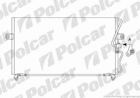 Polcar 4140K8C1 - Конденсатор, кондиціонер autozip.com.ua