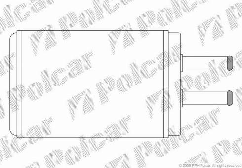 Polcar 4155N81X - Теплообмінник, опалення салону autozip.com.ua