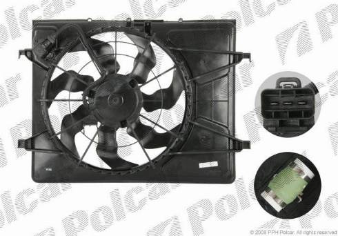 Polcar 411423W3 - Вентилятор, охолодження двигуна autozip.com.ua