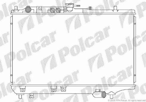 Polcar 411008-1 - Радіатор, охолодження двигуна autozip.com.ua