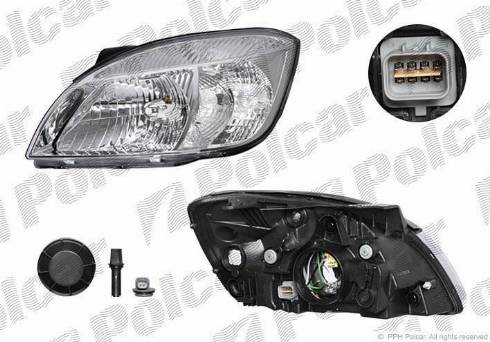 Polcar 4117091E - Основна фара autozip.com.ua