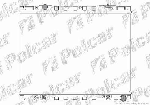 Polcar 4170082X - Радіатор, охолодження двигуна autozip.com.ua