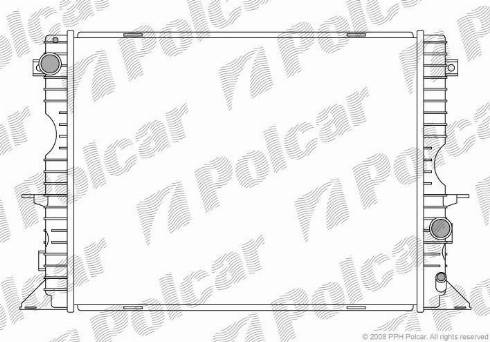 Polcar 430708-1 - Радіатор, охолодження двигуна autozip.com.ua