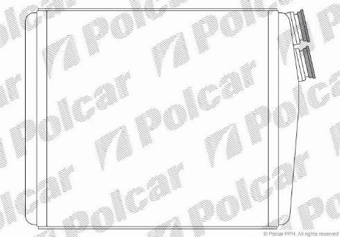 Polcar 4312N81X - Теплообмінник, опалення салону autozip.com.ua