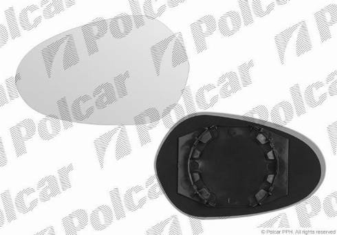 Polcar 4217555M - Дзеркальне скло, зовнішнє дзеркало autozip.com.ua