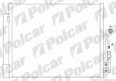 Polcar 5546K8C1S - Конденсатор, кондиціонер autozip.com.ua