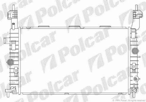 Polcar 555908-4 - Радіатор, охолодження двигуна autozip.com.ua