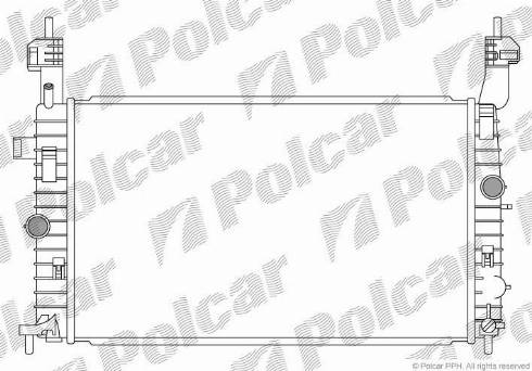 Polcar 5559085X - Радіатор, охолодження двигуна autozip.com.ua