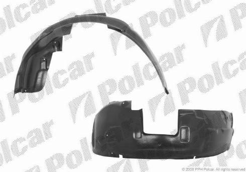 Polcar 5559FL-1 - Обшивка, колісна ніша autozip.com.ua