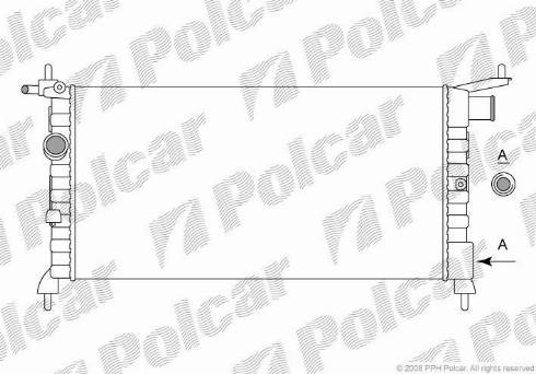 Polcar 5555081X - Радіатор, охолодження двигуна autozip.com.ua