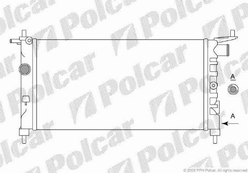 Polcar 555508A1 - Радіатор, охолодження двигуна autozip.com.ua