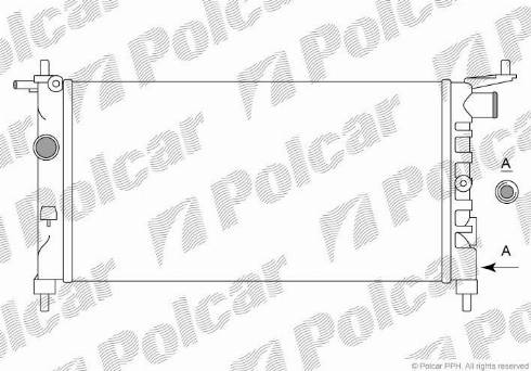 Polcar 555508B1 - Радіатор, охолодження двигуна autozip.com.ua