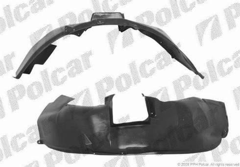 Polcar 5555FL-1 - Обшивка, колісна ніша autozip.com.ua