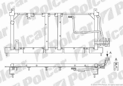 Polcar 5555K81X - Конденсатор, кондиціонер autozip.com.ua