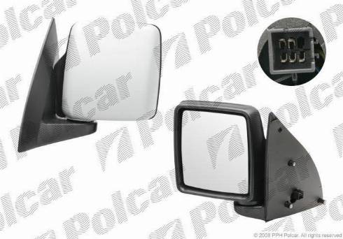 Polcar 5556517M - Зовнішнє дзеркало autozip.com.ua