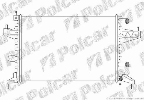 Polcar 5556081X - Радіатор, охолодження двигуна autozip.com.ua