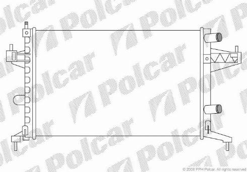 Polcar 555608-1 - Радіатор, охолодження двигуна autozip.com.ua
