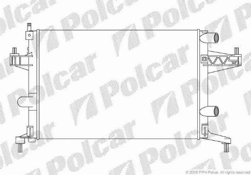 Polcar 555608A1 - Радіатор, охолодження двигуна autozip.com.ua