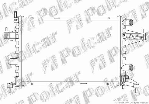 Polcar 555608B1 - Радіатор, охолодження двигуна autozip.com.ua