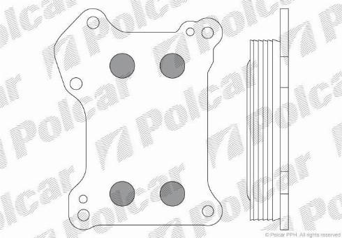 Polcar 5556L8-1 - Масляний радіатор, рухове масло autozip.com.ua