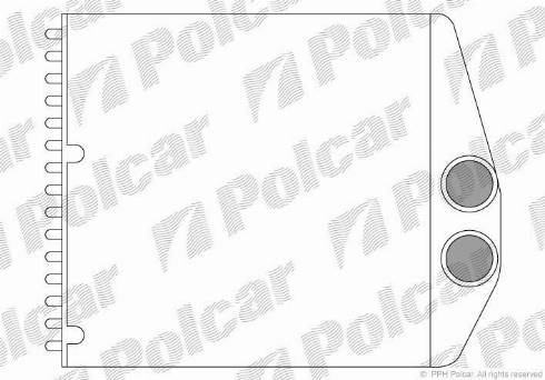 Polcar 5556N81X - Теплообмінник, опалення салону autozip.com.ua