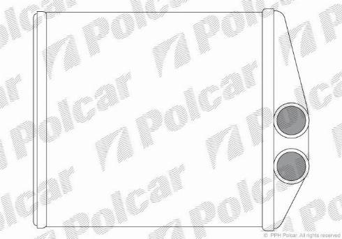 Polcar 5556N8-2 - Теплообмінник, опалення салону autozip.com.ua