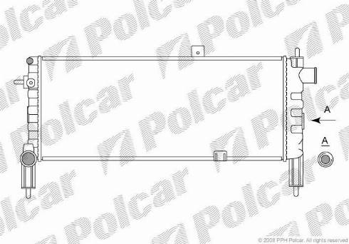 Polcar 555108-3 - Радіатор, охолодження двигуна autozip.com.ua