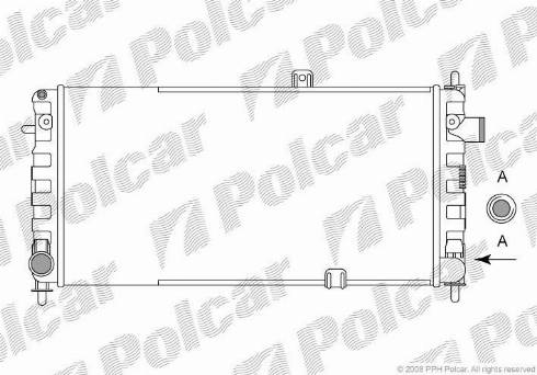 Polcar 555108-2 - Радіатор, охолодження двигуна autozip.com.ua