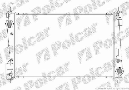 Polcar 555808-1 - Радіатор, охолодження двигуна autozip.com.ua