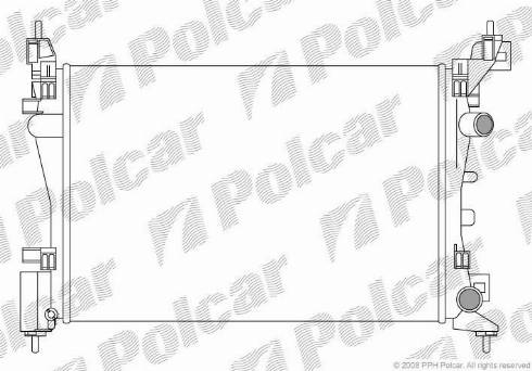 Polcar 555808A2 - Радіатор, охолодження двигуна autozip.com.ua