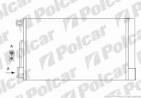 Polcar 5558K81X - Конденсатор, кондиціонер autozip.com.ua