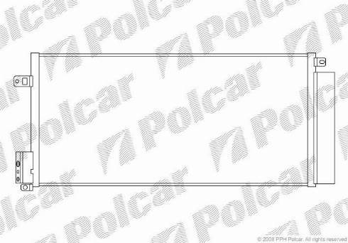 Polcar 5558K82X - Конденсатор, кондиціонер autozip.com.ua