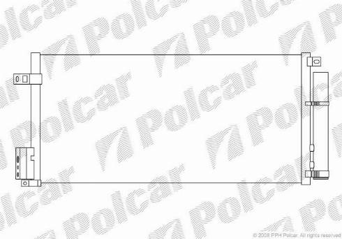 Polcar 5558K8C2 - Конденсатор, кондиціонер autozip.com.ua