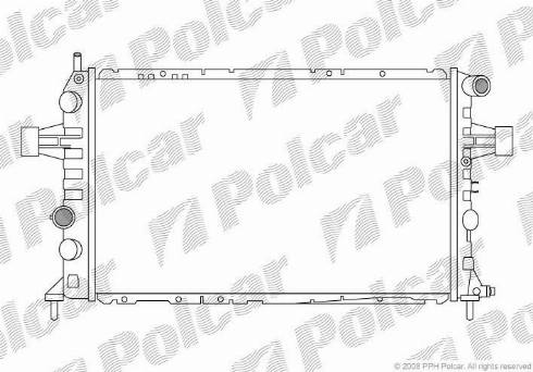 Polcar 556008-2 - Радіатор, охолодження двигуна autozip.com.ua