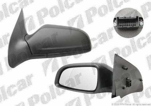 Polcar 5509514M - Зовнішнє дзеркало autozip.com.ua