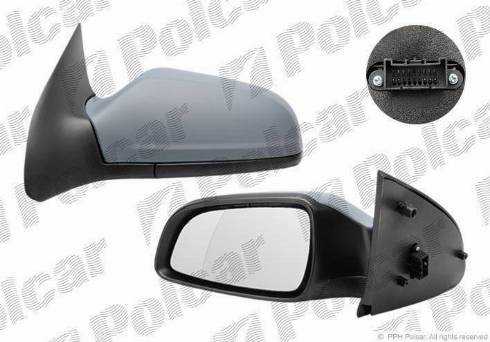 Polcar 5509518E - Зовнішнє дзеркало autozip.com.ua