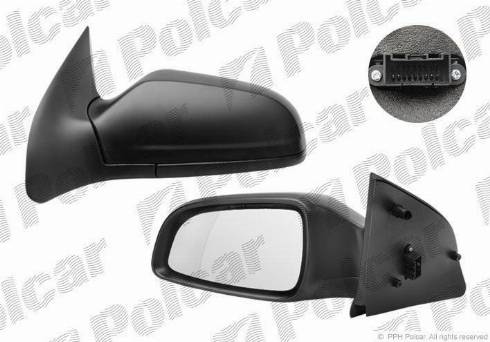Polcar 5509527M - Зовнішнє дзеркало autozip.com.ua