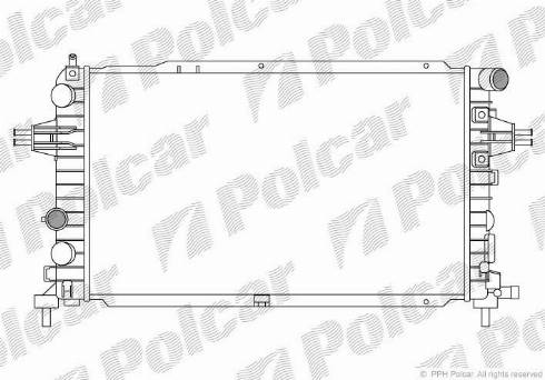 Polcar 5509085X - Радіатор, охолодження двигуна autozip.com.ua