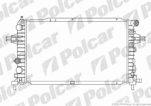 Polcar 550908-5 - Радіатор, охолодження двигуна autozip.com.ua