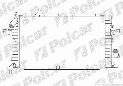 Polcar 5509086X - Радіатор, охолодження двигуна autozip.com.ua