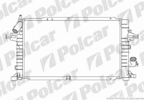 Polcar 550908-6 - Радіатор, охолодження двигуна autozip.com.ua