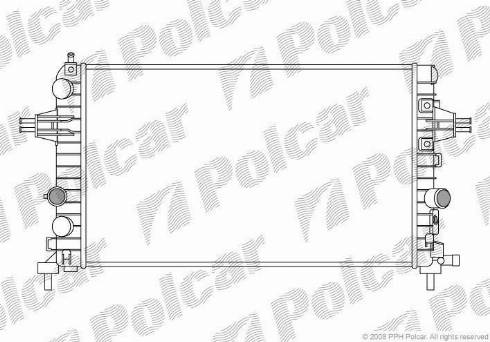 Polcar 550908-2 - Радіатор, охолодження двигуна autozip.com.ua