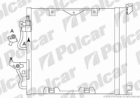 Polcar 5509K8C4S - Конденсатор, кондиціонер autozip.com.ua