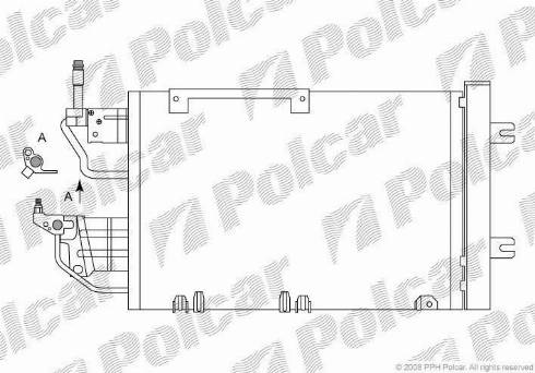 Polcar 5509K8C5 - Конденсатор, кондиціонер autozip.com.ua